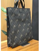 GUCCI GG SUPREME CANVAS WITH TIGER PRINTED HAND TOTE BAG WITH STRAP