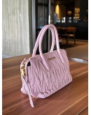 MIU MIU BOLSA DE COURO 2WAY NAPPA MATELASSE HANDLE HANDBAG