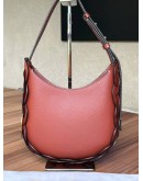 CHLOE SMALL DARRYL HOBO SHOULDER BAG IN SEPIA BROWN GRAINED CALF LEATHER