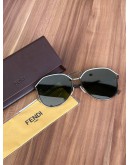 FENDI FF SILVER AVIATOR SUNGLASS
