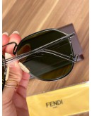 FENDI FF SILVER AVIATOR SUNGLASS