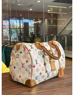 LOUIS VUITTON SEASONAL EDITION OF TAHASHI MURAKAMI SPEEDY 30 WHITE MULTICOLOUR  