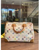 LOUIS VUITTON SEASONAL EDITION OF TAHASHI MURAKAMI SPEEDY 30 WHITE MULTICOLOUR  