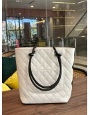 CHANEL CAMBON PETITE HAND TOTE BAG IN BLACK & WHITE