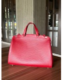 LOUIS VUITTON BREA HANDLE BAG IN RED EPI LEATHER WITH STRAP