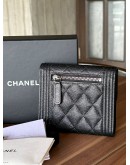 CHANEL CAVIAR BOY COMPACT WALLET