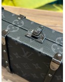 LOUIS VUITTON NEO WALLET TRUNK CLUTCH BAG IN MONOGRAM ECLIPSE WITH WRISTLET STRAP