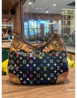 LOUIS VUITTON MM SEASONAL EDITION TAKASHI MURAKAMI GRETA BLACK MONOGRAM MULTICOLOUR SHOULDER BAG  