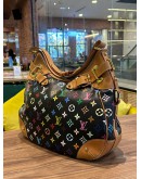 LOUIS VUITTON MM SEASONAL EDITION TAKASHI MURAKAMI GRETA BLACK MONOGRAM MULTICOLOUR SHOULDER BAG  