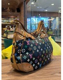 LOUIS VUITTON MM SEASONAL EDITION TAKASHI MURAKAMI GRETA BLACK MONOGRAM MULTICOLOUR SHOULDER BAG  