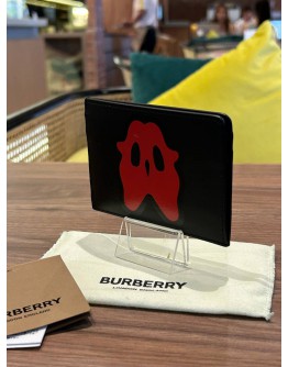 BURBERRY MONSTER GRAPHIC LEATHER CARD CASE  