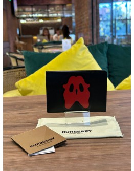 BURBERRY MONSTER GRAPHIC LEATHER CARD CASE  