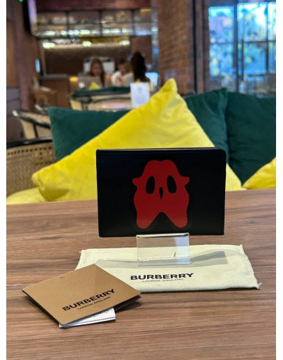 BURBERRY MONSTER GRAPHIC LEATHER CARD CASE  