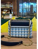 LOUIS VUITTON LIMITED SPECIAL EDITION MM TWIST GUINGUETTE INDIGO BLUE CHAIN BAG