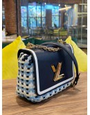 LOUIS VUITTON LIMITED SPECIAL EDITION MM TWIST GUINGUETTE INDIGO BLUE CHAIN BAG