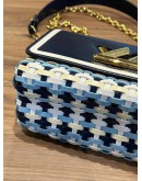 LOUIS VUITTON LIMITED SPECIAL EDITION MM TWIST GUINGUETTE INDIGO BLUE CHAIN BAG