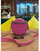 CHANEL ROUND AS EARTH CROSSBODY BAG IN PINK PATENT LEATHER  