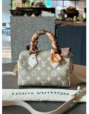 LOUIS VUITTON SPEEDY BANDOULIERE 20 IN KHAKI / MATCHA GREEN EMPREINTE MONOGRAM LEATHER