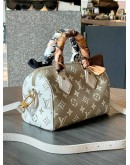 LOUIS VUITTON SPEEDY BANDOULIERE 20 IN KHAKI / MATCHA GREEN EMPREINTE MONOGRAM LEATHER