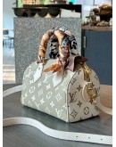 LOUIS VUITTON SPEEDY BANDOULIERE 20 IN KHAKI / MATCHA GREEN EMPREINTE MONOGRAM LEATHER