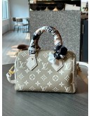 LOUIS VUITTON SPEEDY BANDOULIERE 20 IN KHAKI / MATCHA GREEN EMPREINTE MONOGRAM LEATHER