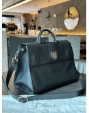 CHRISTIAN DIOR DIOREVER IN BLACK GRAINED CALF LEATHER HANDLE HANDBAG WITH STRAP