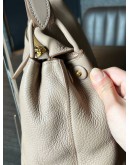 PRADA VITELLO DAINO FLAP SHOULDER BAG IN SOFT BEIGE