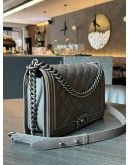 CHANEL MEDIUM LE BOY DOUBLE STITCH FLAP BAG