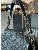 CHRISTIAN DIOR VINTAGE DELICES FLAP BAG IN BLACK CANNAGE LAMBSKIN LEATHER