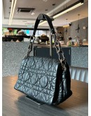 CHRISTIAN DIOR VINTAGE DELICES FLAP BAG IN BLACK CANNAGE LAMBSKIN LEATHER