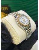 ROLEX OYSTER PERPETUAL LADY REF 76193 HALF 18K 750 YELLOW GOLD WHITE DIAL ROMAN NUMBERALS 26MM AUTOMATIC WATCH