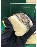 ROLEX DATEJUST 31 REF 178341 HALF 18K 750 EVEROSE GOLD / BRONZE BROWN DIAMONDS DIAL ROMAN NUMBERALS 31MM AUTOMATIC WATCH