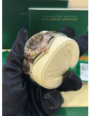 ROLEX DATEJUST 31 REF 178341 HALF 18K 750 EVEROSE GOLD / BRONZE BROWN DIAMONDS DIAL ROMAN NUMBERALS 31MM AUTOMATIC WATCH