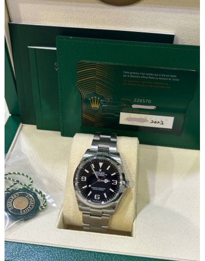 ROLEX EXPLORER 1 REF 124270 BLACK DIAL 36MM AUTOMATIC WATCH