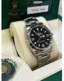ROLEX EXPLORER 1 REF 124270 BLACK DIAL 36MM AUTOMATIC WATCH
