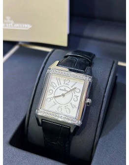 JLC JAEGER-LECOULTRE REVERSO SQUADRA FACTORY DIAMONDS REF Q7038420 42MM X 28.8MM DIAL QUARTZ WATCH