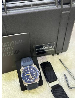 BELL & ROSS BR 03-92 DIBER BLUE REF BR0392-D-BU-ST SRB 42MM AUTOMATIC WATCH