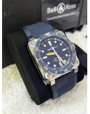 BELL & ROSS BR 03-92 DIBER BLUE REF BR0392-D-BU-ST SRB 42MM AUTOMATIC WATCH