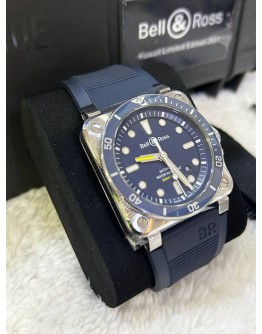 BELL & ROSS BR 03-92 DIBER BLUE REF BR0392-D-BU-ST SRB 42MM AUTOMATIC WATCH