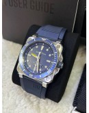 BELL & ROSS BR 03-92 DIBER BLUE REF BR0392-D-BU-ST SRB 42MM AUTOMATIC WATCH