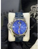GRAHAM CHRONOFIGHTGER 1695 LADY MOON MOONPHASE REF 2CXBS BLUE DIAMONDS DIAL 36MM QUARTZ WATCH