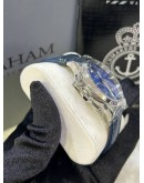 GRAHAM CHRONOFIGHTGER 1695 LADY MOON MOONPHASE REF 2CXBS BLUE DIAMONDS DIAL 36MM QUARTZ WATCH