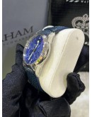 GRAHAM CHRONOFIGHTGER 1695 LADY MOON MOONPHASE REF 2CXBS BLUE DIAMONDS DIAL 36MM QUARTZ WATCH