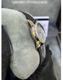 GIRARD-PERREGAUX YEAR 2018 CAT’S EYE BLUE START DIAMONDS MOTHER OF PEARL 18K 750 WHITE GOLD MOON FACE 35MM AUTOMATIC WATCH