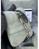 GIRARD-PERREGAUX YEAR 2018 CAT’S EYE BLUE START DIAMONDS MOTHER OF PEARL 18K 750 WHITE GOLD MOON FACE 35MM AUTOMATIC WATCH