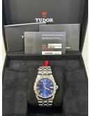 TUDOR ROYAL REF 28500 BLUE DIAL ROMAN NUMBERALS 38MM AUTOMATIC WATCH