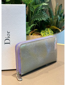 CHRISTIAN DIOR LONG WALLET IN PATENT LEATHER