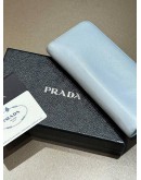 PRADA POWDER BLUE SAFFIANO BOW WALLET  