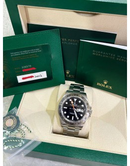 ROLEX EXPLORER II REF 226570 BLACK DIAL 42MM AUTOMATIC WATCH