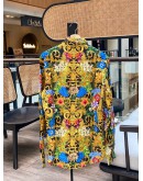 VERSACE JEANS COUTURE MENS TROPICAL L PRINT LONG SLEEVE SHIRT
